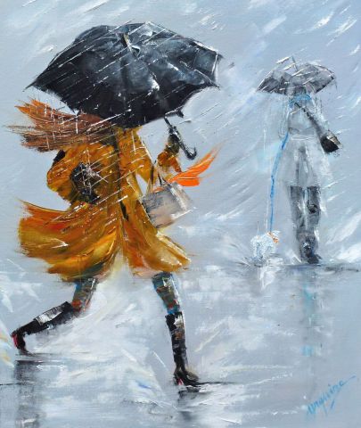 encore la pluie !!!!!! - Peinture - Chantal  Urquiza