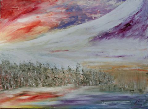 La Forêt des Anges - Peinture - Monique Pradoux