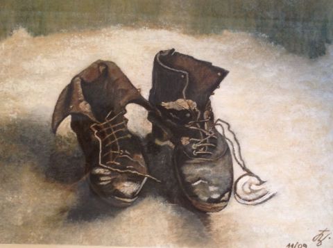 Les souliers - Peinture - Paola Billi