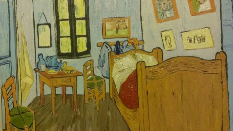 Chambre de Van Gogh à Arles - Peinture - Bleu de prusse