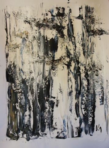 l'arbre et la neige - Peinture - ISA