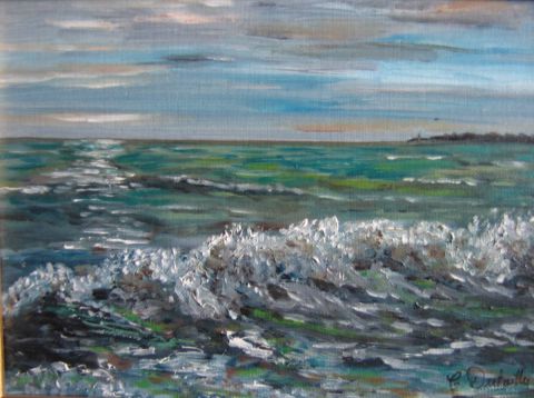 La mer.... - Peinture - Catherine Dutailly