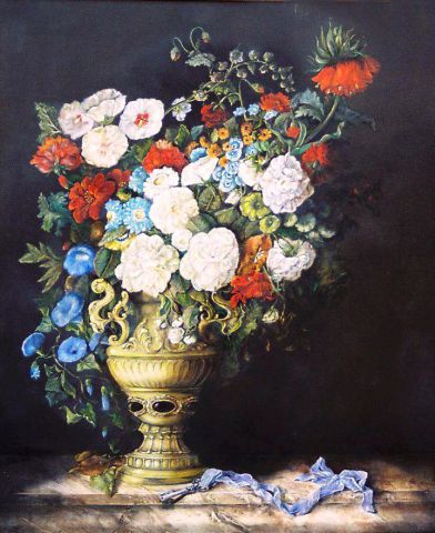 La clef des fleurs - Peinture - Jacques MONCHO