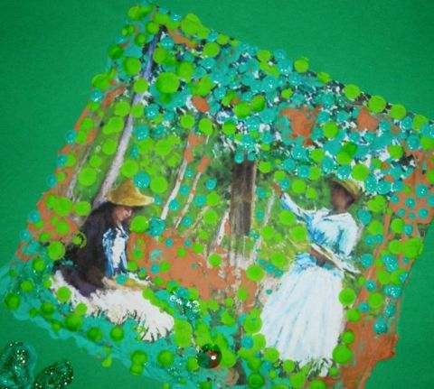 Blanche Hoschedé Monet a Giverny - Peinture - Cristina Contilli