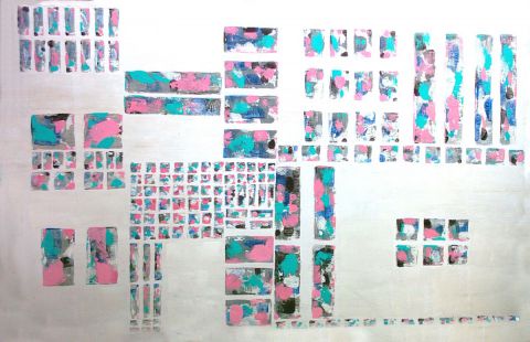abstraction organisée 01 - Peinture - DS Tounzy