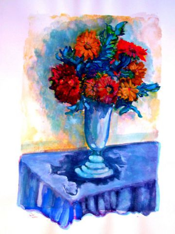 le bouquet champêtre - Peinture - Momaur