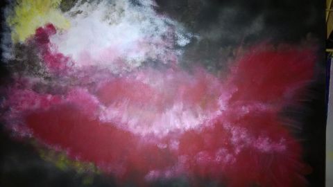 nuage 3 - Peinture - BRIGITTE BASPEYRAS