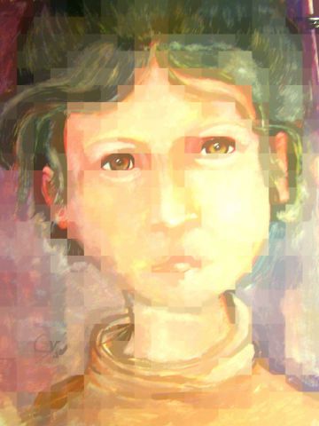 L'artiste Momaur - Portrait de jeune fille