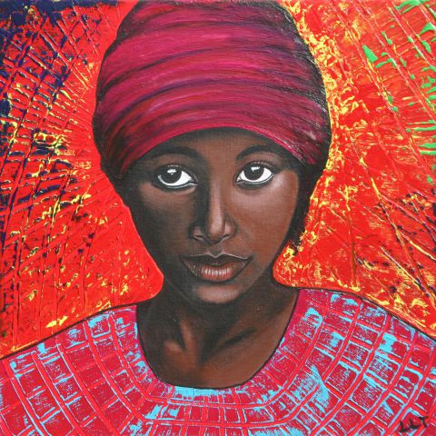 regard d'afrique - Peinture - Liseletoudic