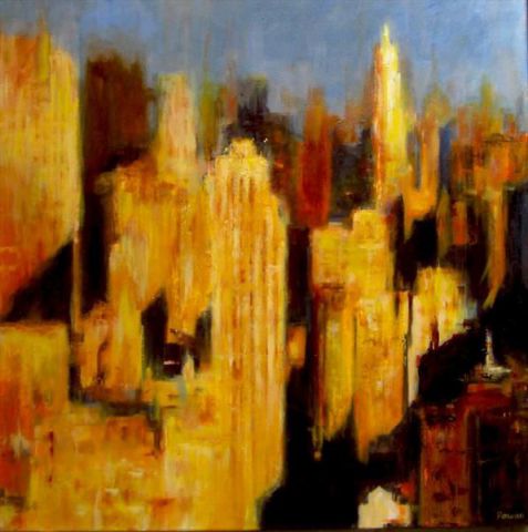 Apéro in Manhattan - Peinture - traceyrowan
