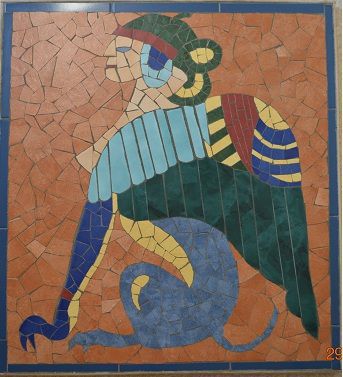 Sphinx  Ailée - Mosaique - CHRISMOSAIC