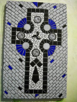 Bretagne croix celte - Mosaique - CHRISMOSAIC