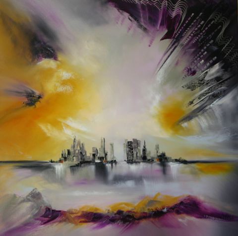 Skyline - Peinture - Sophie SIROT