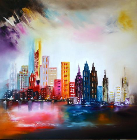 Manhattan dream - Peinture - Sophie SIROT