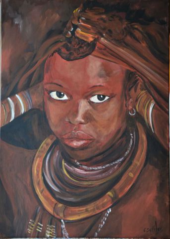 L'artiste CHRISTINE DAVILES - femme Himba