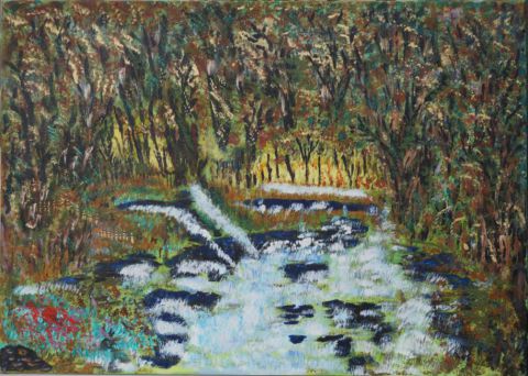 L'artiste nadia rose - la forêt cascade