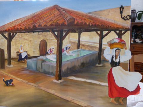 L'artiste florence baudoux - Le lavoir à Antibes