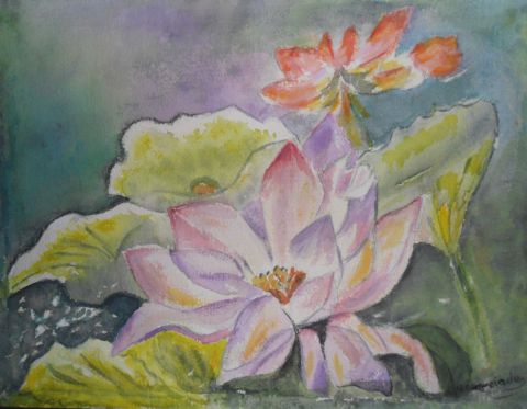 L'artiste anni - Des fleurs roses