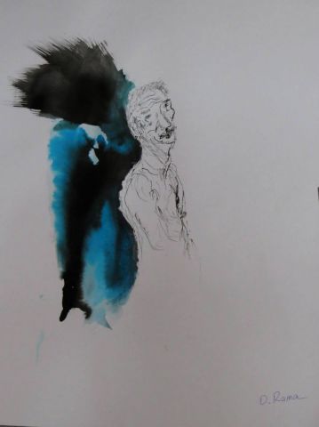 L'artiste Vibr'Art - L'homme à l'aile bleu