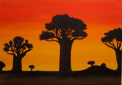 Baobab - Peinture - Theo Geschwind