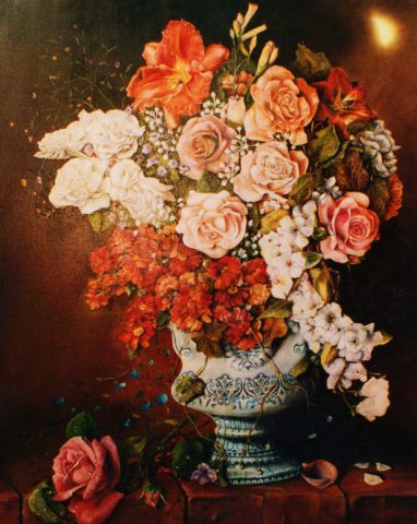 L'artiste Jacques MONCHO - La rose tombée