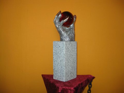 main  étain - Sculpture - bellagamba  gilles