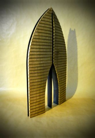 Legno Rocket - Sculpture - Le Baron