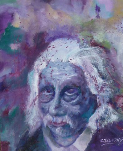 L'artiste Christian Bligny - Folie 5 ou Autoportrait d'un vieux fou
