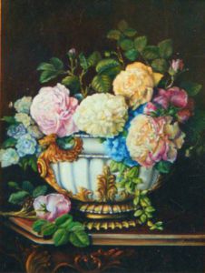Voir le détail de cette oeuvre: Vase avec roses