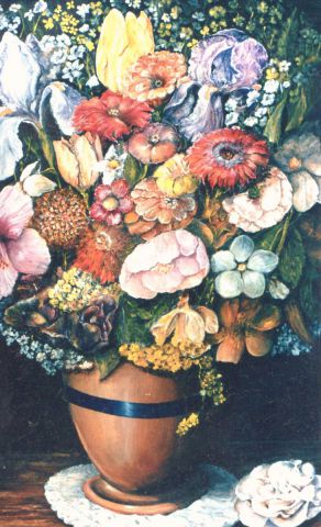 Le bouquet - Peinture - Jacques MONCHO