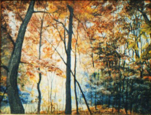 Couleurs d'automne - Peinture - Jacques MONCHO