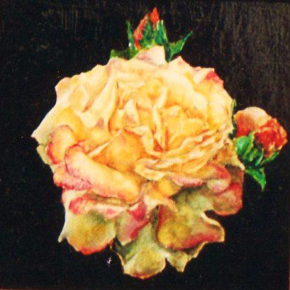 La rose  - Peinture - Jacques MONCHO