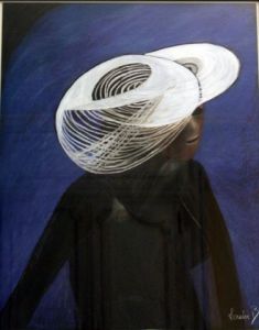 Voir cette oeuvre de louise bressange: Femme au chapeau blanc