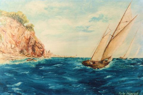 L'artiste Jacques MONCHO - promenade en mer