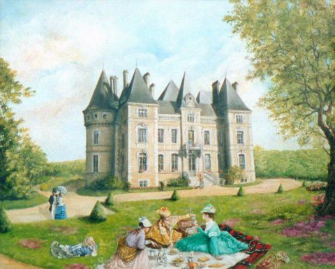 Le châteaude Treguel - Peinture - Jacques MONCHO
