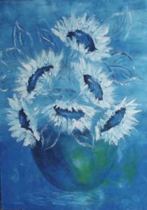 Voir cette oeuvre de silvio laberinto: les tournesols bleus