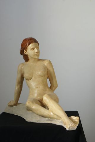 Femme pensive - Sculpture - Denis Gibaud