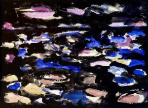 Peinture de Pierre-yves BELTRAN: paysage aquatique abstraction lyrique