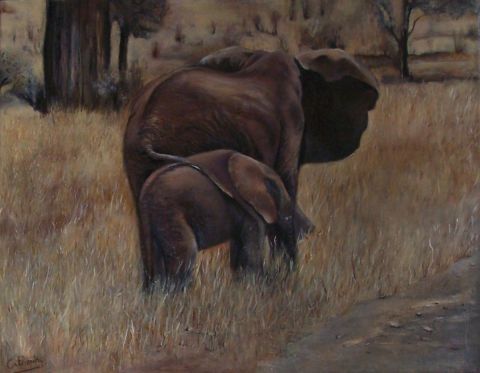 L'artiste catherin nathalie - elephant