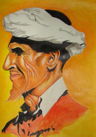 vieux berbere - Peinture - derkaoui
