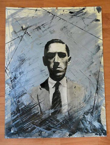 HP Lovecraft - Peinture - wilfried forgues 