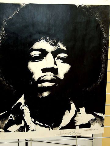 Jimi Hendrix - Peinture - wilfried forgues 
