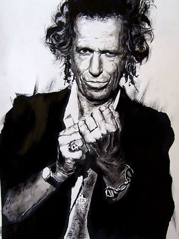 L'artiste wilfried forgues  - Keith Richards