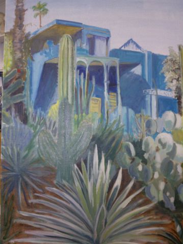 L'artiste Robin Fisher - Jardin Majorelle - Marrakech