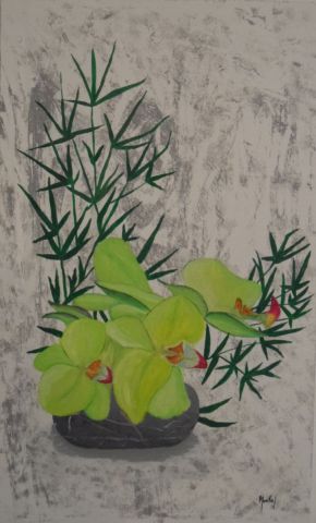 Orchidées  - Peinture - Jacky Monka