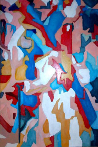L'artiste Ottau Mobyl - Barbe  bleue et sa croix bleue