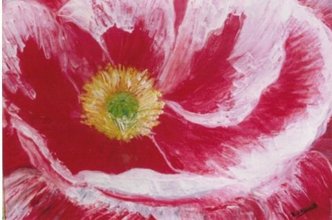 L'artiste roselyne halluin - fleur éclose