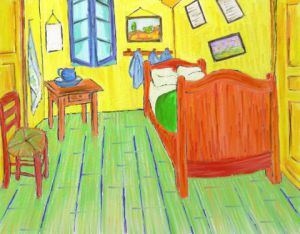 Peinture de Joelle Magne: La chambre