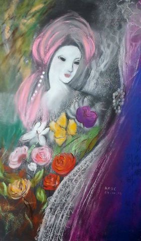 L'artiste potorose - la dame aux fleurs