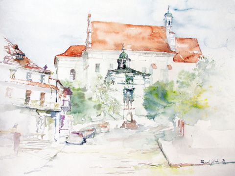 Kazimierz nad Wisla 2 - Peinture - Ryszard Nikodem Glocki